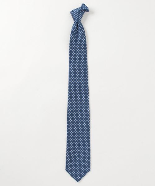 COMME CA ISM（コムサイズム）の「イタリーファブリック サテン小紋 ネクタイ（ネクタイ・メンズ・ブラック/ベージュ/ブルー・FREE）」の5枚目の写真
