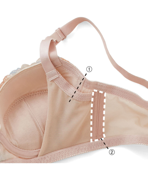 flufeel（フラフィール）の「バスト＆ヒップをグイッとアップ！ボディーライン格上げ　プルアップブラ＆ショーツ（ブラ&ショーツ・レディース・ベージュ/ライトブラウン/ピンク系その他・16）」の10枚目の写真