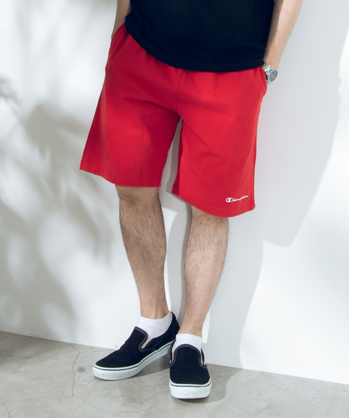 Champion(チャンピオン)の「WEGO/Championショートパンツ(スウェットパンツ・メンズ・ロイヤルブルー/イエロー/ダークグレー/レッド/ホワイト/ブラック/ネイビー/グレー/オリーブ・SMALL/X-LARGE/LARGE/MEDIUM)」の9枚目の写真