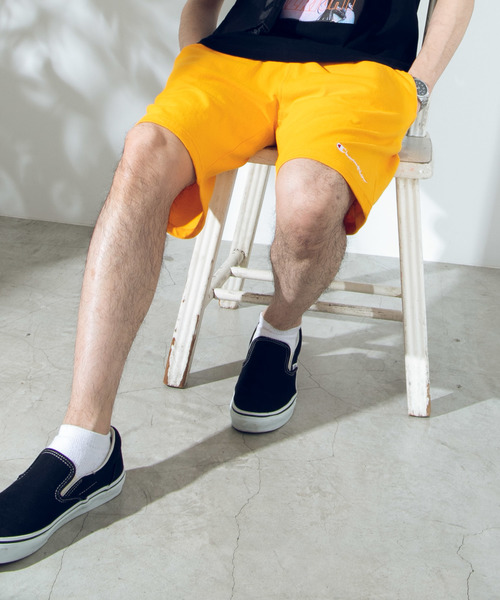 Champion(チャンピオン)の「WEGO/Championショートパンツ(スウェットパンツ・メンズ・ロイヤルブルー/イエロー/ダークグレー/レッド/ホワイト/ブラック/ネイビー/グレー/オリーブ・SMALL/X-LARGE/LARGE/MEDIUM)」の8枚目の写真