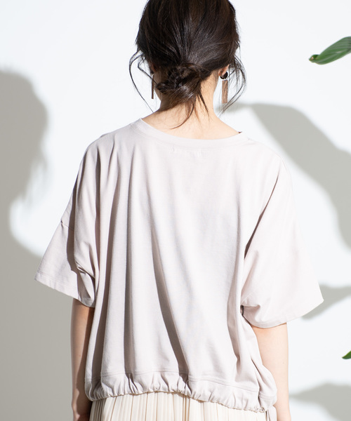WEGO(ウィゴー)の「WEGO/サイドドロストTシャツ(Tシャツ/カットソー・レディース・ピンク/キナリ/ベージュ/イエロー・FREE)」の20枚目の写真