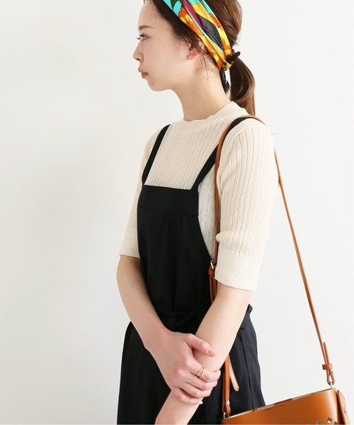 IENA(イエナ)の「シアーリブショートスリーブ プルオーバー◆(ニット/セーター・レディース・ブラウン/サックスブルー/アイボリー・FREE)」の16枚目の写真