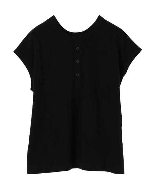 AMERICAN HOLIC（アメリカンホリック）の「鹿子ヘンリーネック2WAYカットプルオーバー＊（Tシャツ/カットソー・レディース・ブラック/オフホワイト/グリーン/ブルー系その他2・M/L）」の15枚目の写真