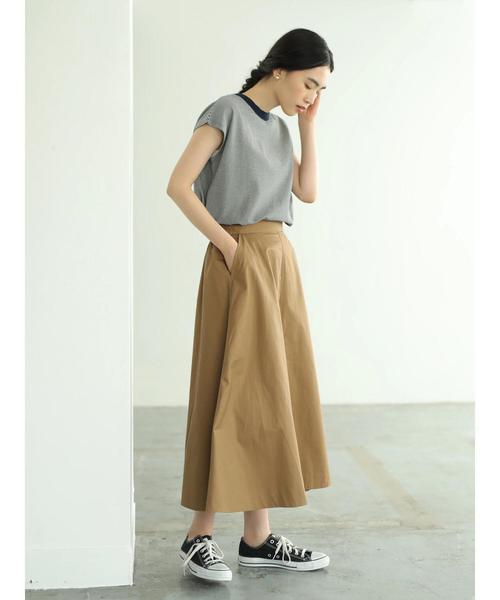 AMERICAN HOLIC（アメリカンホリック）の「鹿子ヘンリーネック2WAYカットプルオーバー＊（Tシャツ/カットソー・レディース・ブラック/オフホワイト/グリーン/ブルー系その他2・M/L）」の8枚目の写真