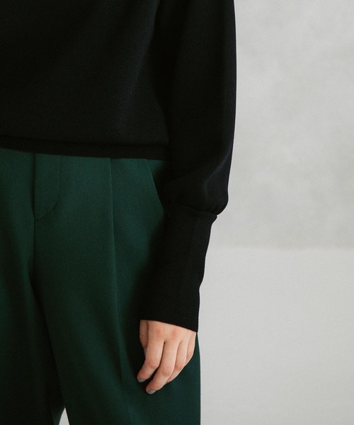 UNITED TOKYO（ユナイテッドトウキョウ）の「ボリュームスリーブニット（ニット/セーター・レディース・ブラック/ネイビー/パープル/グリーン/アイボリー/ピンク/ブルー・1）」の14枚目の写真