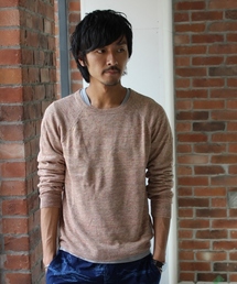 JOURNAL STANDARD | リネントップカラークルーネックニット　#(ニット/セーター)