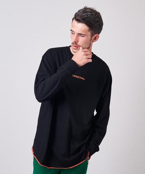 GALLIS ADDICTION（ガリスアディクション）の「GAワンポイントロンT（Tシャツ/カットソー・メンズ・ホワイト/ブラック・FREE）」の2枚目の写真