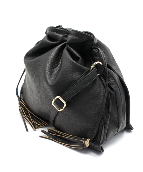 NANO universe（ナノユニバース）の「Fレザードロストバッグ（ショルダーバッグ・レディース・ホワイト/キャメル/ネイビー/ブラック・FREE）」の8枚目の写真