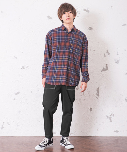 MinoriTY(マイノリティ)の「ステッチワークテーパードベーカーパンツ(その他パンツ・メンズ・ブラック/カーキ・M/L)」の6枚目の写真