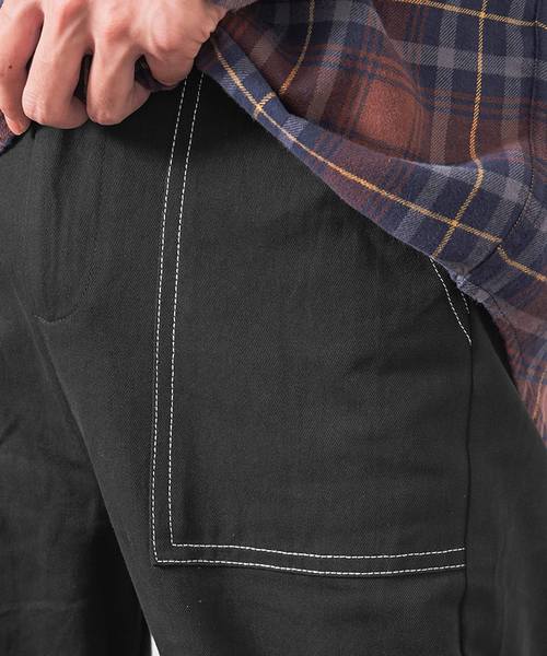 MinoriTY(マイノリティ)の「ステッチワークテーパードベーカーパンツ(その他パンツ・メンズ・ブラック/カーキ・M/L)」の9枚目の写真