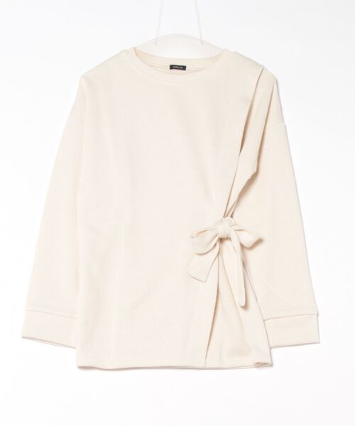 STYLEBLOCK（スタイルブロック）の「リブニットソーサイドラップチュニック（チュニック・レディース・ブラック/ダークグリーン/ブラウン/モカ/アイボリー・M）」の2枚目の写真