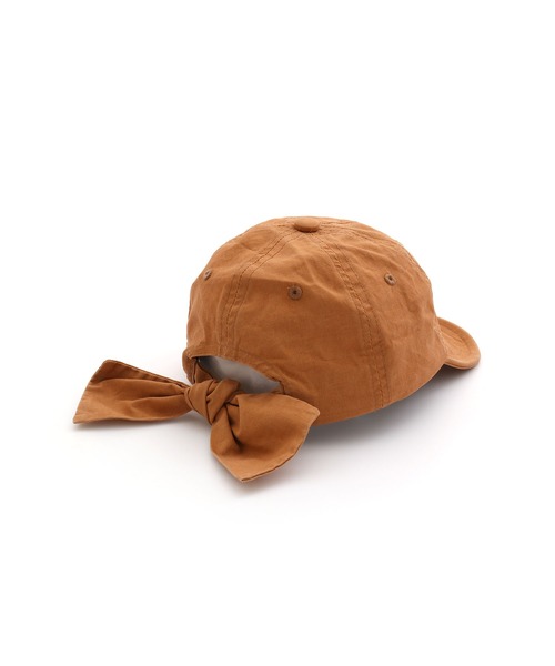 MAKE YOUR DAY（メイクユアデイ）の「リボンキャップ（キャップ・キッズ・ブラック/ベージュ/ブラウン/ピンク/ブルー/アイボリー・S/M/L/XS）」の14枚目の写真