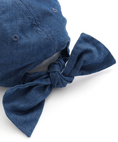 MAKE YOUR DAY（メイクユアデイ）の「リボンキャップ（キャップ・キッズ・ブラック/ベージュ/ブラウン/ピンク/ブルー/アイボリー・S/M/L/XS）」の20枚目の写真