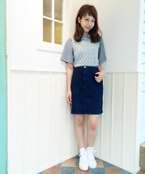 Kastane(カスタネ)の「【Kastane】BIGポケットサイズバリエスカート(スカート・レディース・ベージュ/ダークカーキ/ブラック/インディゴブルー・X-SMALL/MEDIUM/LARGE/SMALL)」の13枚目の写真