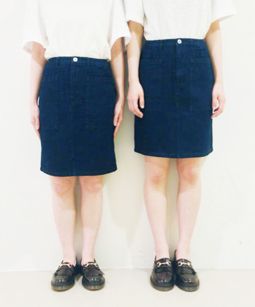 Kastane(カスタネ)の「【Kastane】BIGポケットサイズバリエスカート(スカート・レディース・ベージュ/ダークカーキ/ブラック/インディゴブルー・X-SMALL/MEDIUM/LARGE/SMALL)」の14枚目の写真