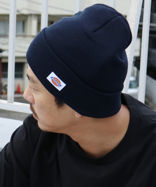 Dickies（ディッキーズ）の「Dickies/ディッキーズ  knit cap logo ニットキャップ（ニットキャップ/ビーニー・メンズ・レッド/ブラウン/ネイビー・ONE SIZE）」の2枚目の写真