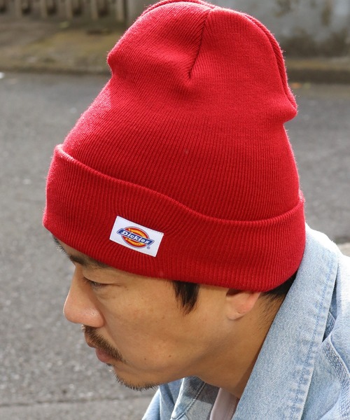 Dickies（ディッキーズ）の「Dickies/ディッキーズ  knit cap logo ニットキャップ（ニットキャップ/ビーニー・メンズ・レッド/ブラウン/ネイビー・ONE SIZE）」の3枚目の写真