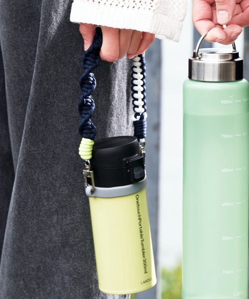 LAKOLE（ラコレ）の「ワンタッチポータブルタンブラー[350ml] / LAKOLE（水筒・レディース・ブラック/グレー/桜/アイボリー/ネイビー/ブルー/ベージュ/サックスブルー/グリーン/イエロー系その他・FREE）」の9枚目の写真