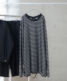 anown | anown/アノン オーバーサイズ ダメージ レイヤードボーダーカットソー(Tシャツ/カットソー)