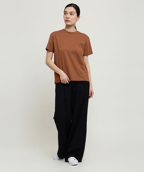 SUNSPEL(サンスペル)の「SUNSPEL / WOMEN’S ORGANIC COTTON(Tシャツ/カットソー・レディース・ブラウン/ブルー・1/2)」の4枚目の写真
