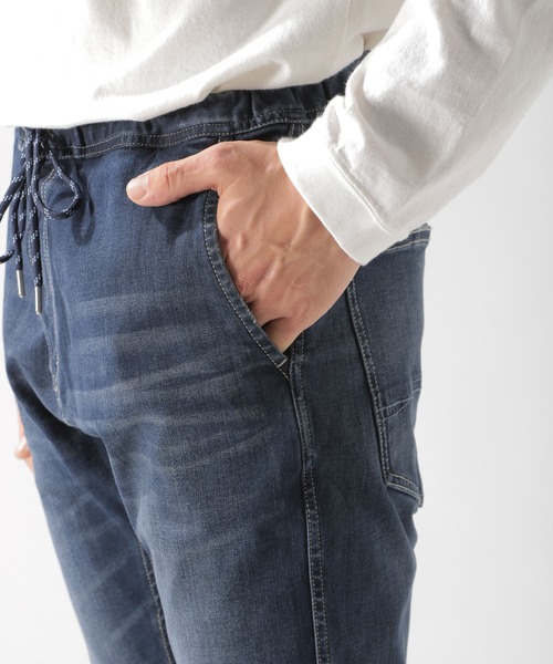 BAYFLOW（ベイフロー）の「クライミングデニムスキニー 20SS2（デニムパンツ・メンズ・サックスブルー/クリアブルー・SMALL/MEDIUM/LARGE）」の4枚目の写真