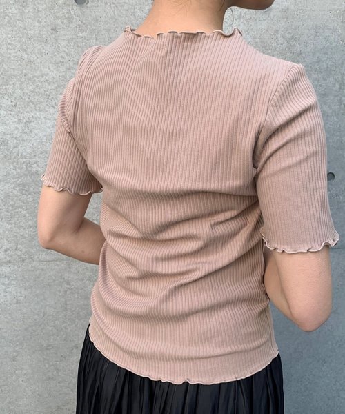 FUN.TRINITY（ファン トリニティー）の「メローロゴトップス（Tシャツ/カットソー・レディース・ブラック/ピンク/アイボリー/モカ・FREE）」の7枚目の写真