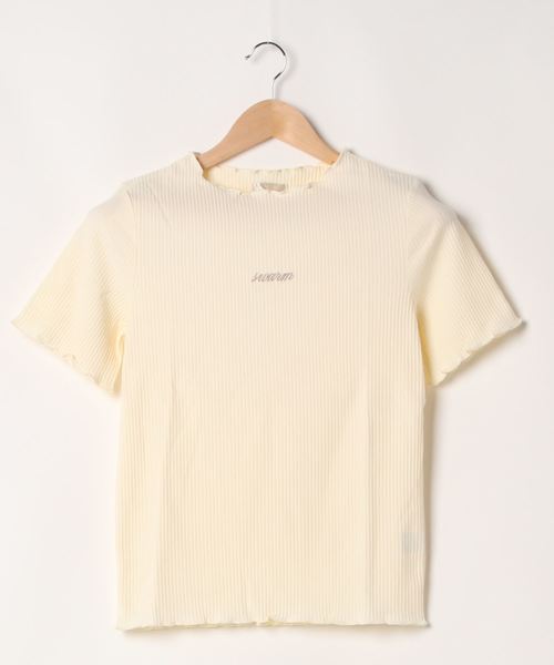 FUN.TRINITY（ファン トリニティー）の「メローロゴトップス（Tシャツ/カットソー・レディース・ブラック/ピンク/アイボリー/モカ・FREE）」の8枚目の写真