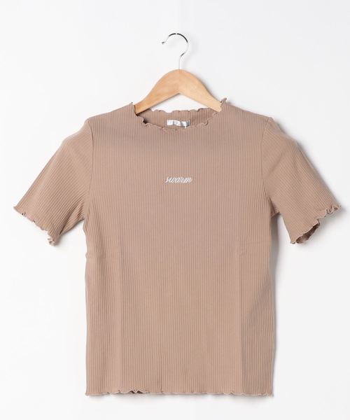 FUN.TRINITY（ファン トリニティー）の「メローロゴトップス（Tシャツ/カットソー・レディース・ブラック/ピンク/アイボリー/モカ・FREE）」の10枚目の写真