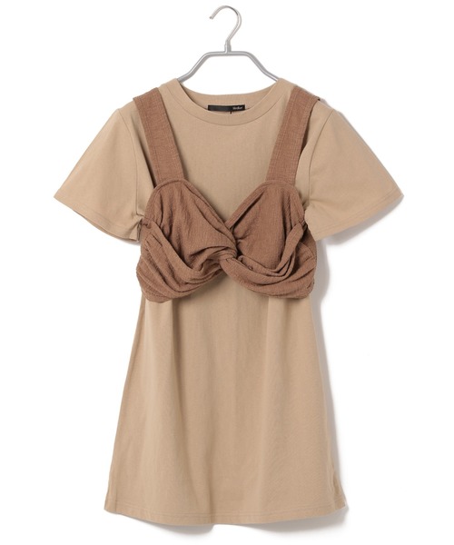 Heather（ヘザー）の「ビスチェSETカットチュニック　886806（Tシャツ/カットソー・レディース・ホワイト系その他/ブラウン系その他/ベージュ系その他・FREE）」の5枚目の写真