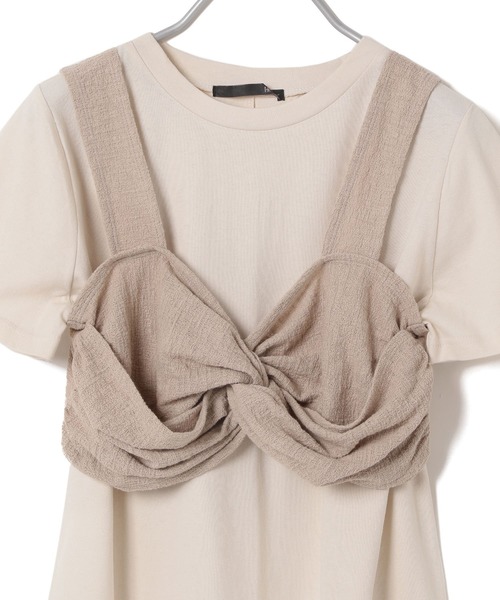Heather（ヘザー）の「ビスチェSETカットチュニック　886806（Tシャツ/カットソー・レディース・ホワイト系その他/ブラウン系その他/ベージュ系その他・FREE）」の7枚目の写真