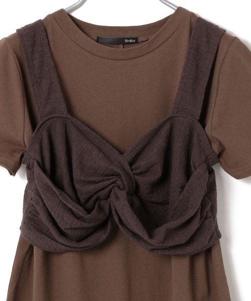 Heather（ヘザー）の「ビスチェSETカットチュニック　886806（Tシャツ/カットソー・レディース・ホワイト系その他/ブラウン系その他/ベージュ系その他・FREE）」の8枚目の写真