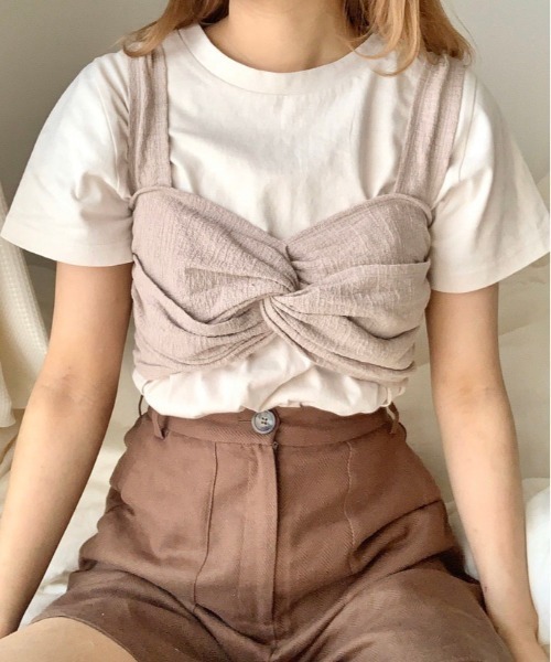 Heather（ヘザー）の「ビスチェSETカットチュニック　886806（Tシャツ/カットソー・レディース・ホワイト系その他/ブラウン系その他/ベージュ系その他・FREE）」の22枚目の写真