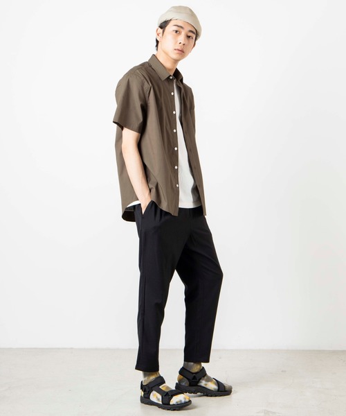 WEGO（ウィゴー）の「WEGO/半袖ストレッチブロードシャツ（シャツ/ブラウス・メンズ・ホワイト/ブラック/ベージュ/カーキ・SMALL/MEDIUM/LARGE/X-LARGE）」の22枚目の写真