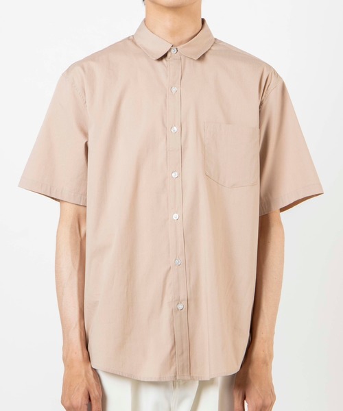 WEGO（ウィゴー）の「WEGO/半袖ストレッチブロードシャツ（シャツ/ブラウス・メンズ・ホワイト/ブラック/ベージュ/カーキ・SMALL/MEDIUM/LARGE/X-LARGE）」の18枚目の写真