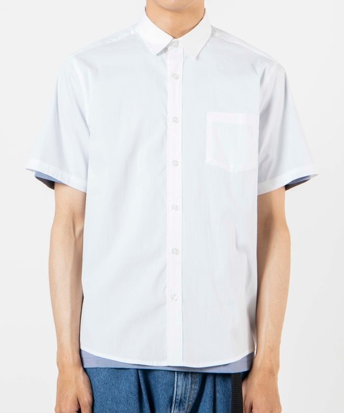 WEGO（ウィゴー）の「WEGO/半袖ストレッチブロードシャツ（シャツ/ブラウス・メンズ・ホワイト/ブラック/ベージュ/カーキ・SMALL/MEDIUM/LARGE/X-LARGE）」の20枚目の写真