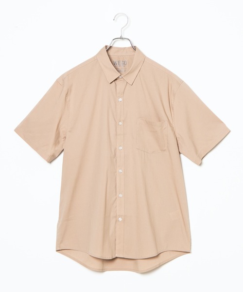 WEGO（ウィゴー）の「WEGO/半袖ストレッチブロードシャツ（シャツ/ブラウス・メンズ・ホワイト/ブラック/ベージュ/カーキ・SMALL/MEDIUM/LARGE/X-LARGE）」の12枚目の写真