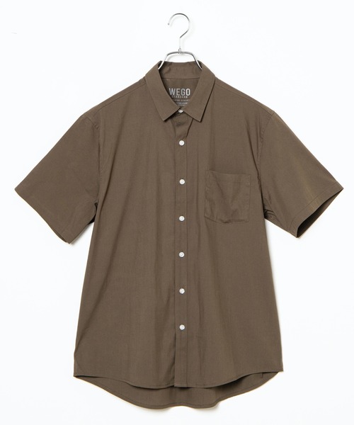 WEGO（ウィゴー）の「WEGO/半袖ストレッチブロードシャツ（シャツ/ブラウス・メンズ・ホワイト/ブラック/ベージュ/カーキ・SMALL/MEDIUM/LARGE/X-LARGE）」の11枚目の写真