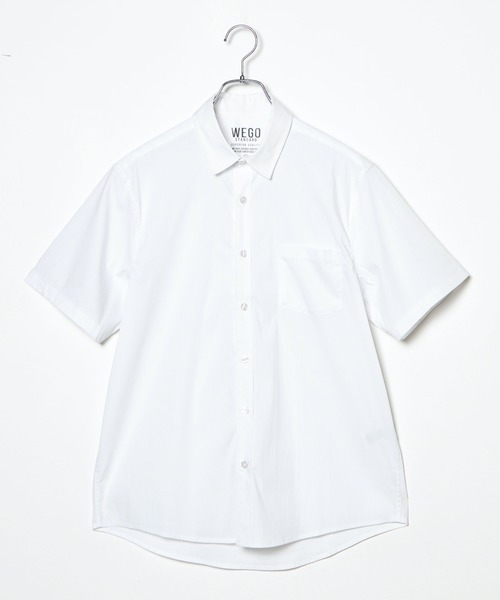 WEGO（ウィゴー）の「WEGO/半袖ストレッチブロードシャツ（シャツ/ブラウス・メンズ・ホワイト/ブラック/ベージュ/カーキ・SMALL/MEDIUM/LARGE/X-LARGE）」の14枚目の写真