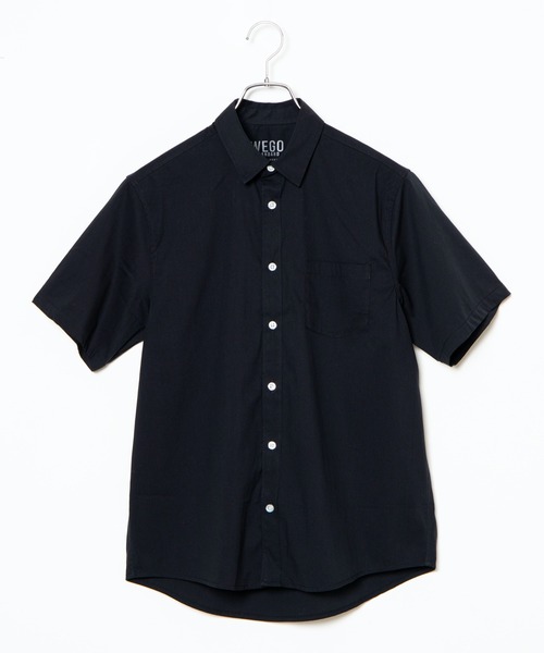 WEGO（ウィゴー）の「WEGO/半袖ストレッチブロードシャツ（シャツ/ブラウス・メンズ・ホワイト/ブラック/ベージュ/カーキ・SMALL/MEDIUM/LARGE/X-LARGE）」の13枚目の写真