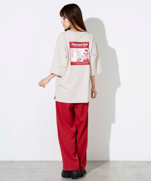 WEGO（ウィゴー）の「WEGO/アソートレトロプリントTシャツ（Tシャツ/カットソー・レディース・ホワイト系その他/ベージュ/ホワイト/サックスブルー・FREE）」の12枚目の写真