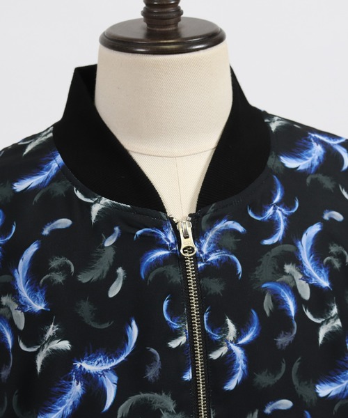 CAMBIO(カンビオ)の「mj7264-Blue Feather Loose Blouson(ブルゾン・メンズ・ブラック・S/M/L)」の10枚目の写真
