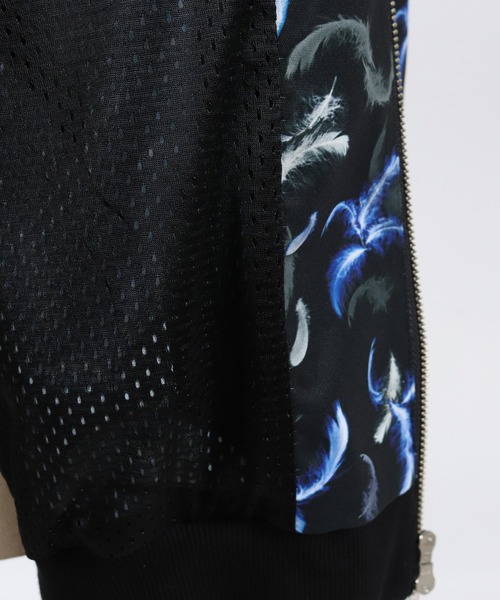 CAMBIO(カンビオ)の「mj7264-Blue Feather Loose Blouson(ブルゾン・メンズ・ブラック・S/M/L)」の3枚目の写真