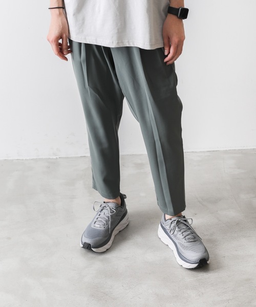 ATTACHMENT(アタッチメント)の「ソリビアツイル ツータックイージーパンツ(スラックス・メンズ・ブラック/ライトグレー/カーキ・1/2/3/4)」の11枚目の写真