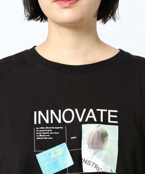 PAGEBOY(ページボーイ)の「トランスグラフィックTシャツ(Tシャツ/カットソー・レディース・ブラック/オフホワイト・FREE)」の9枚目の写真