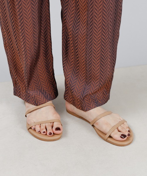 TKEES（ティキーズ）の「【TKEES/ティキーズ】GEMMA ダブルベルトサンダル（サンダル・レディース・ベージュ/ブラック・24cm/23cm/25cm）」の6枚目の写真