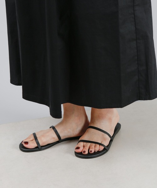 TKEES（ティキーズ）の「【TKEES/ティキーズ】GEMMA ダブルベルトサンダル（サンダル・レディース・ベージュ/ブラック・24cm/23cm/25cm）」の11枚目の写真