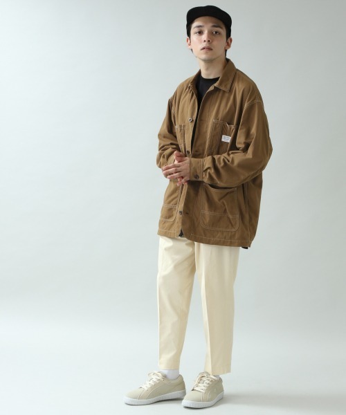 RAGEBLUE(レイジブルー)の「チノワイドテーパードパンツ/891061(チノパンツ・メンズ・ホワイト/ブラウン・MEDIUM/LARGE)」の3枚目の写真