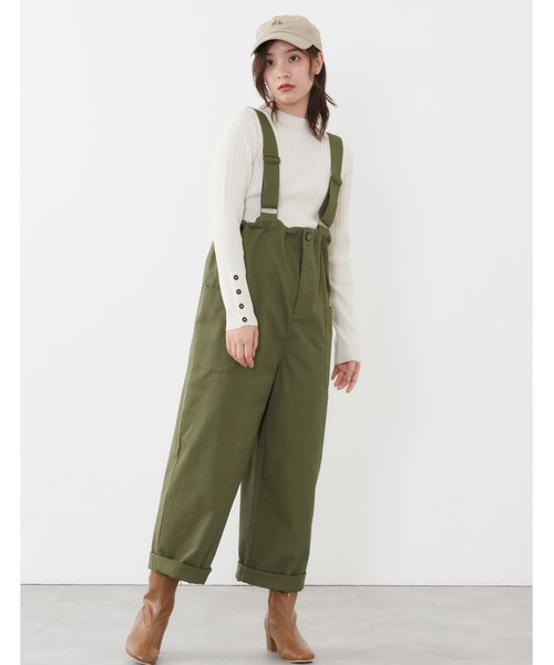 POU DOU DOU（プードゥドゥ）の「アーミークロスサス付きワークパンツ（その他パンツ・レディース・ベージュ/カーキ/ダークグレー・3）」の14枚目の写真