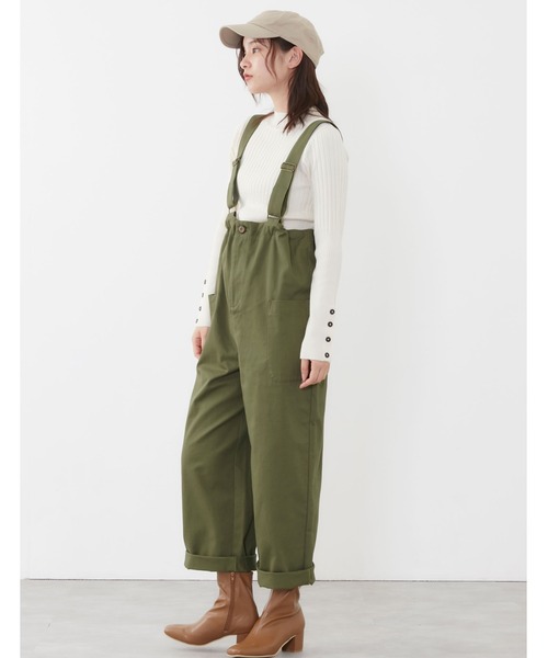 POU DOU DOU（プードゥドゥ）の「アーミークロスサス付きワークパンツ（その他パンツ・レディース・ベージュ/カーキ/ダークグレー・3）」の20枚目の写真