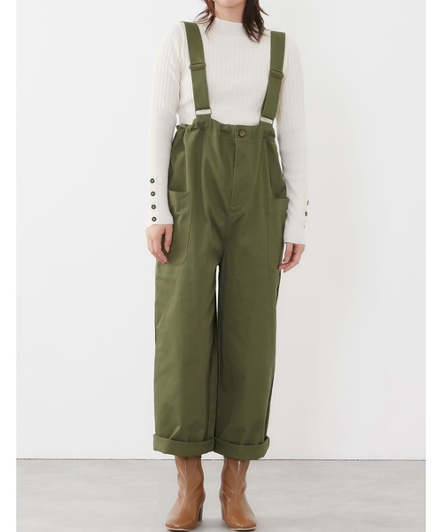 POU DOU DOU（プードゥドゥ）の「アーミークロスサス付きワークパンツ（その他パンツ・レディース・ベージュ/カーキ/ダークグレー・3）」の10枚目の写真